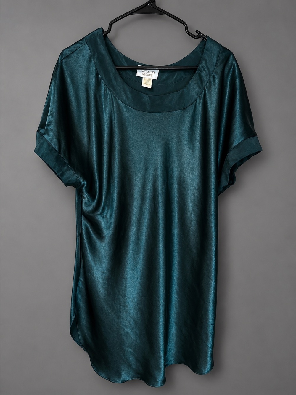 Vintage Victoria’s Secret emerald green  Satin Nightgown